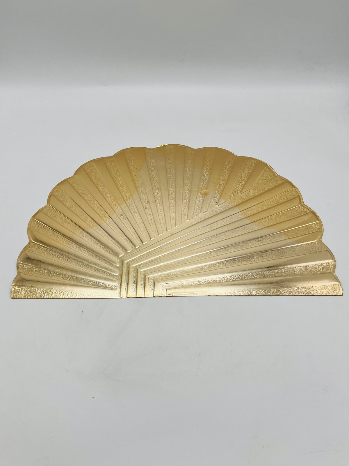 Vintage 80s Deco Metallic Gold Placemats