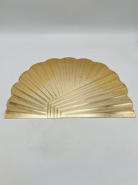 Vintage 80s Deco Metallic Gold Placemats