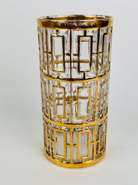 Vintage Hollywood Regency Shoji Trellis Tumblers
