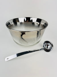 Mid-Century Modern Silver Fade Punch Set