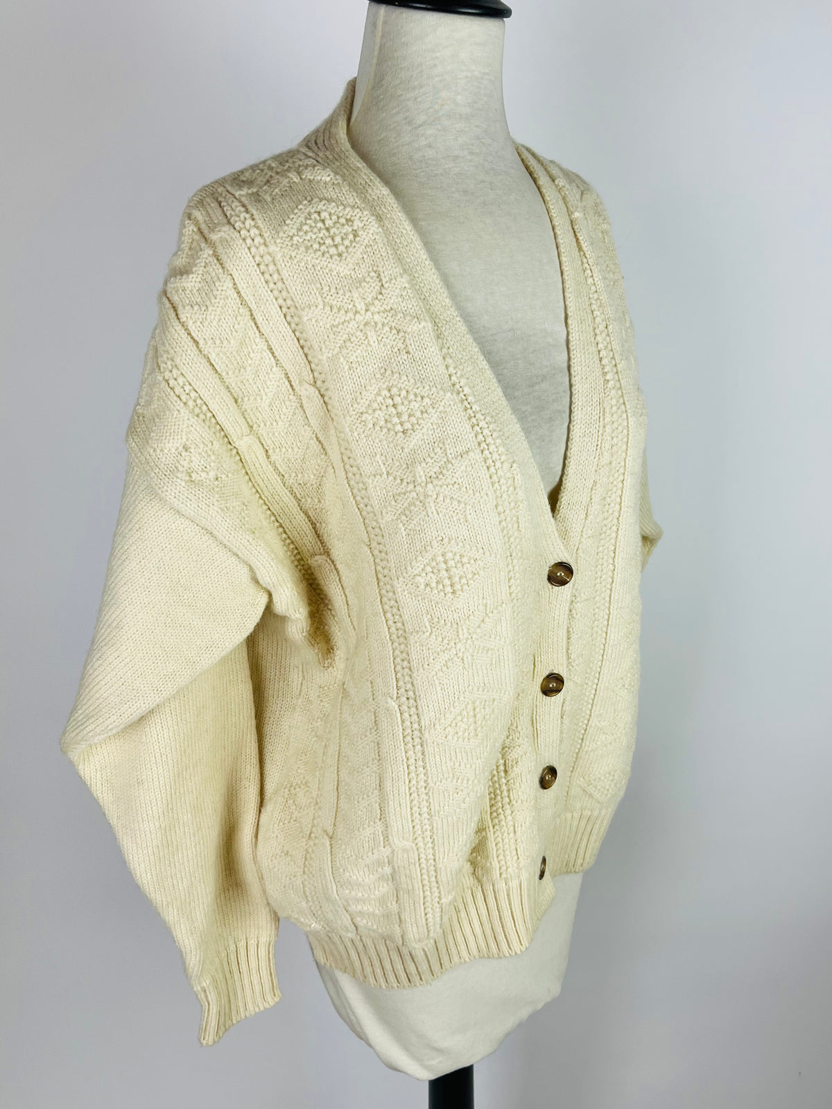 Vintage Laura Ashley Wool Cardigan Sweater