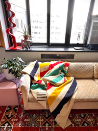 Vintage Hudson’s Bay 4 Point Wool Blanket
