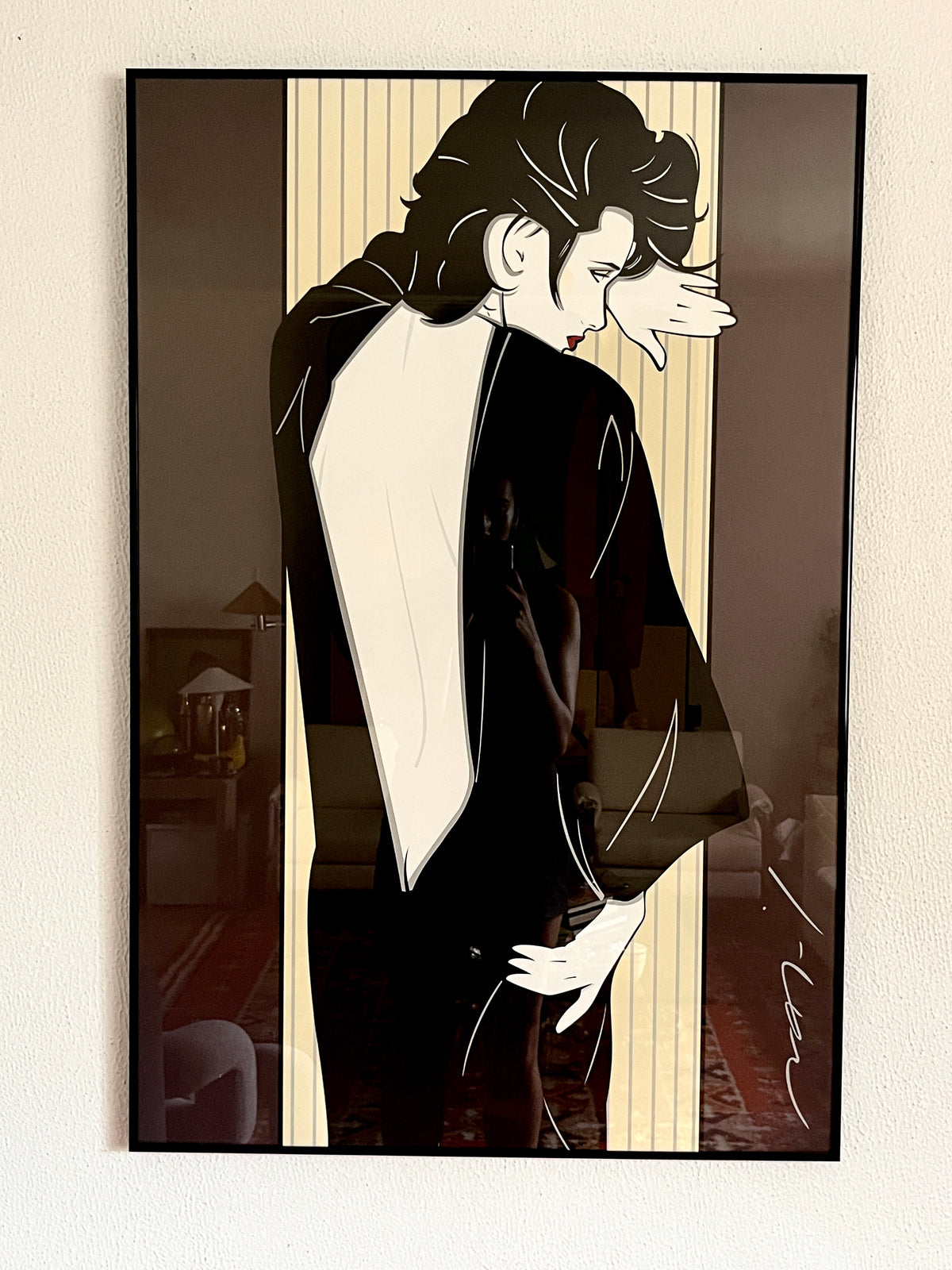 Vintage Patrick Nagel “Open Back” Lithograph