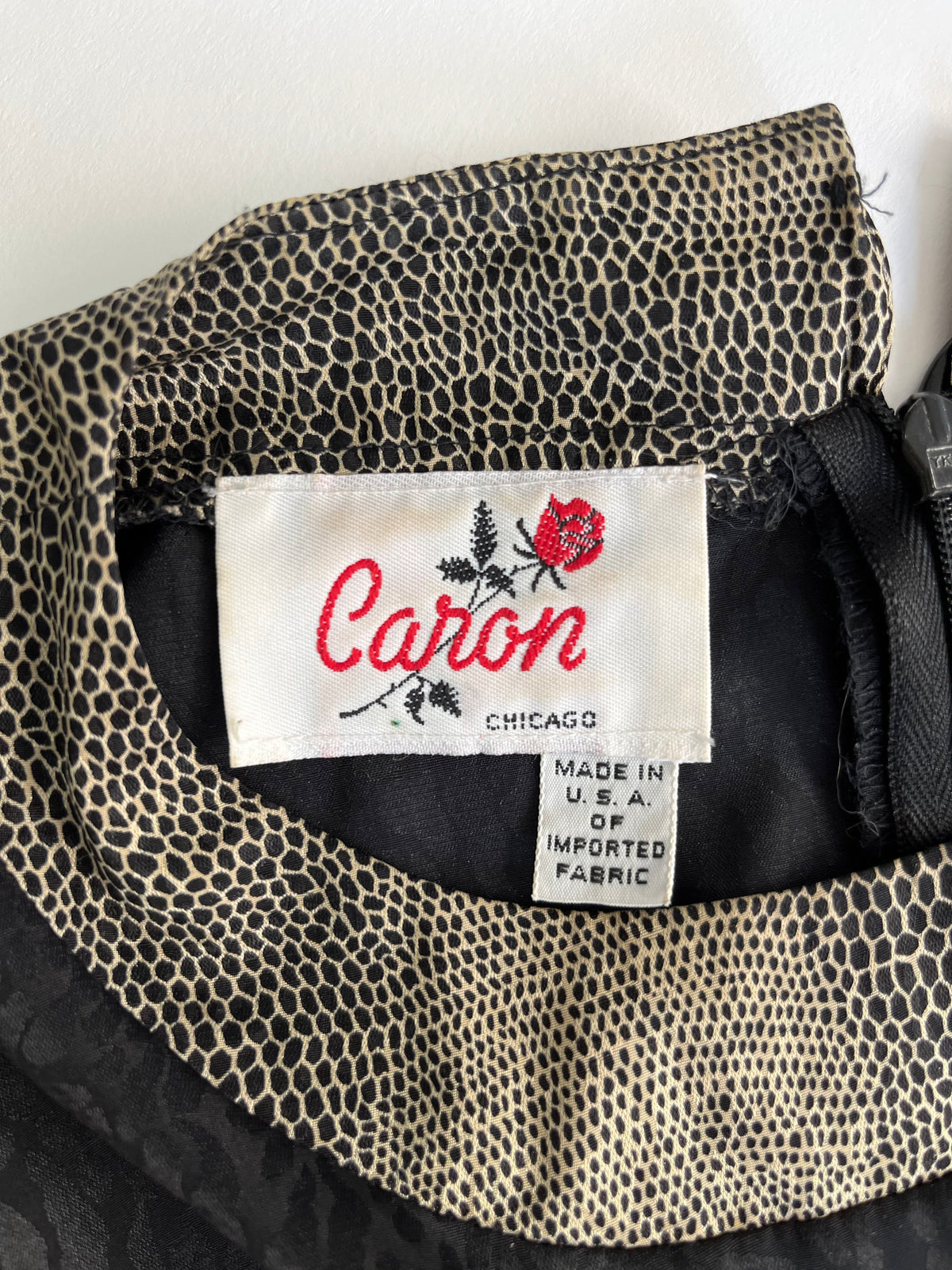 Vintage Printed Blouse by Caron