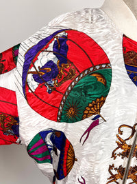 Vintage Satin Bomber Jacket