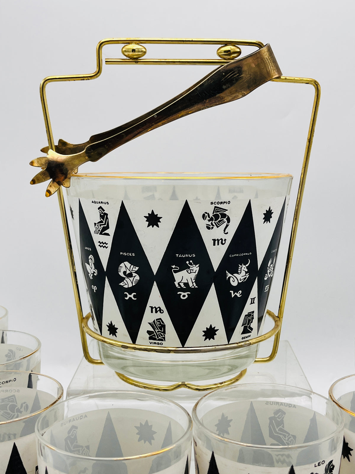 Mid-Century Modern Zodiac Bar Set