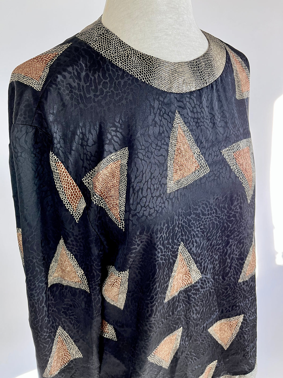 Vintage Printed Blouse by Caron