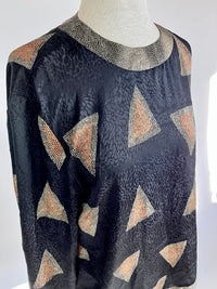 Vintage Printed Blouse by Caron