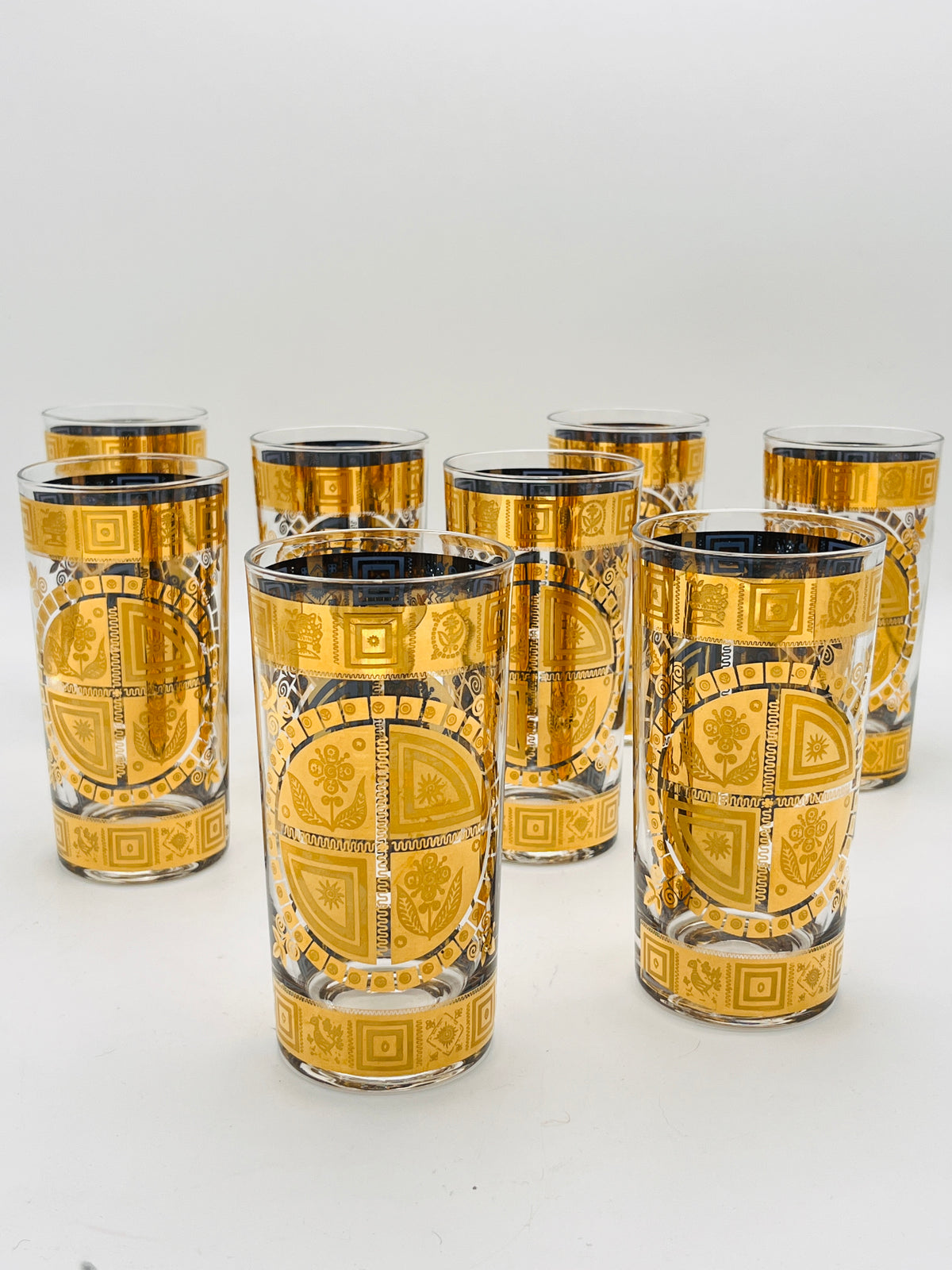 Vintage 22k Gold-Plated Culver Glasses