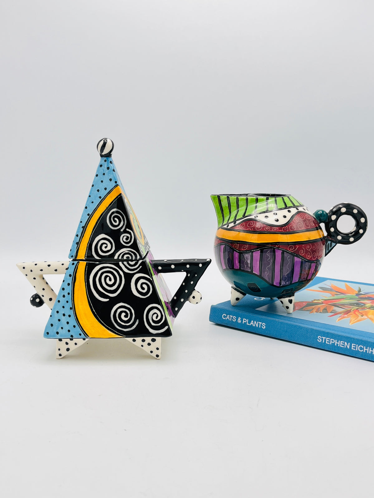 Postmodern / Memphis Style Cream & Sugar by McGovney Camarot