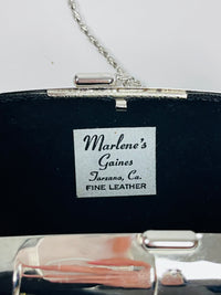 Vintage Silver Metal Box Purse/Clutch