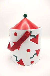 Vintage Postmodern Memphis Era Ice Bucket
