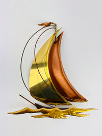 Vintage 2pc Sailboat Wall Art