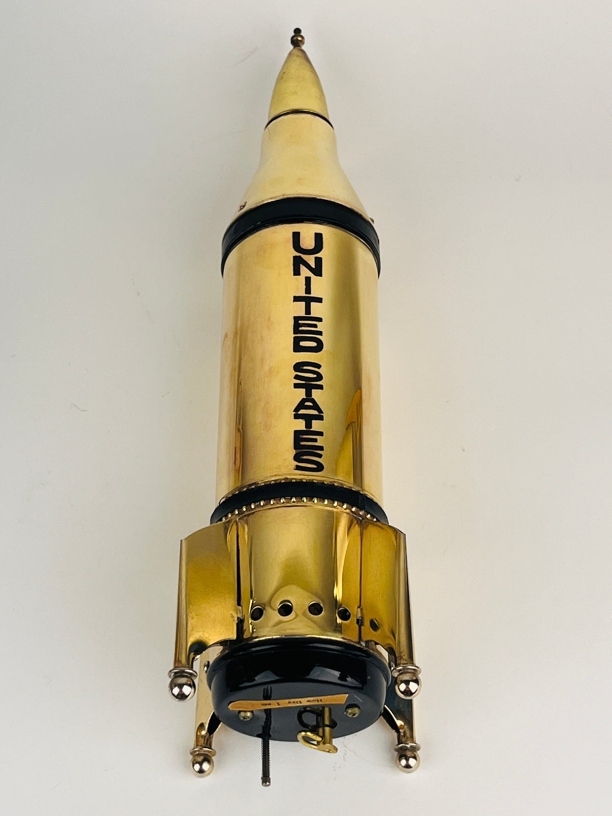 Mid-Century Musical United States Rocket Ship Decanter