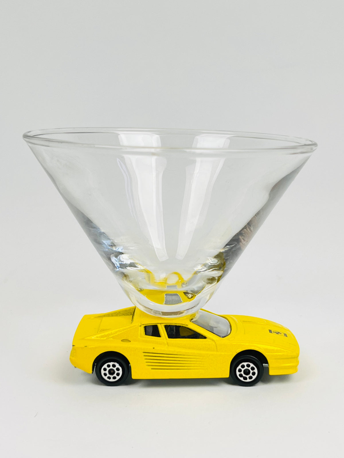 Vintage Matchbox Car Martini Glasses