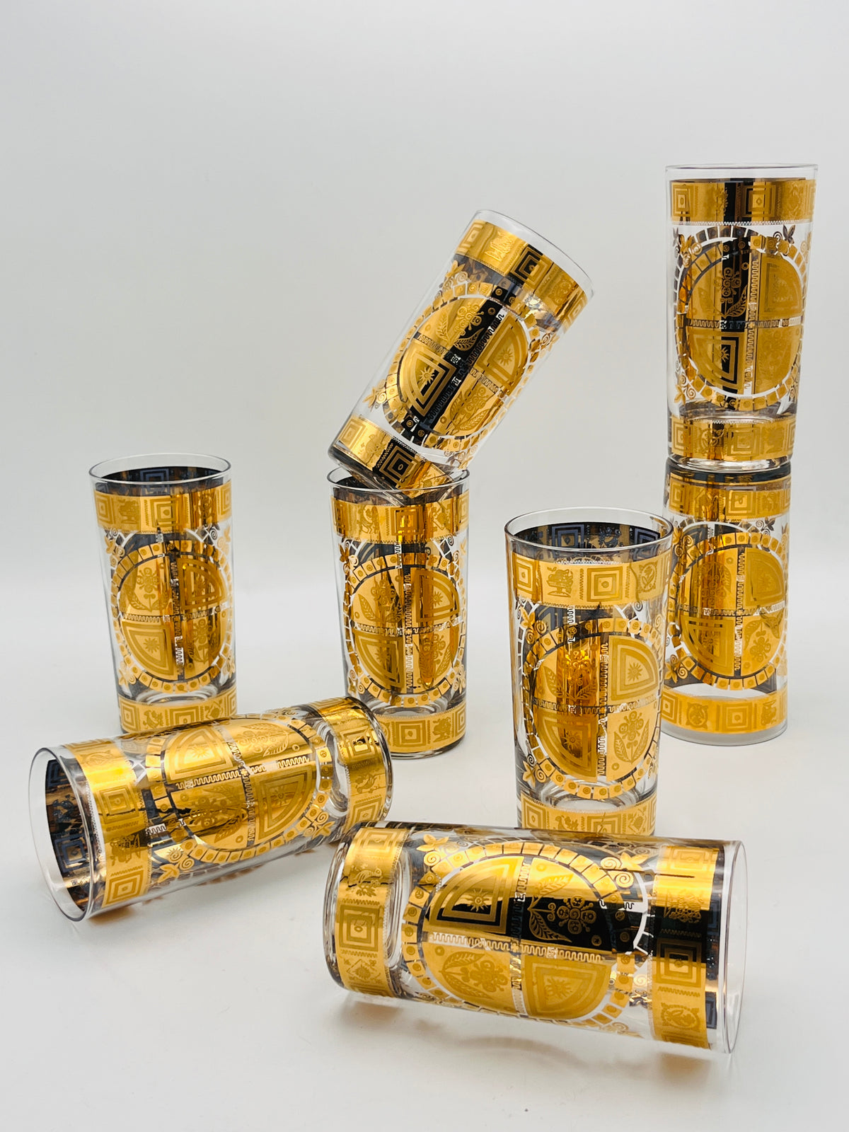 Vintage 22k Gold-Plated Culver Glasses