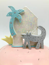 Vintage Memphis-Style Postmodern Vessel