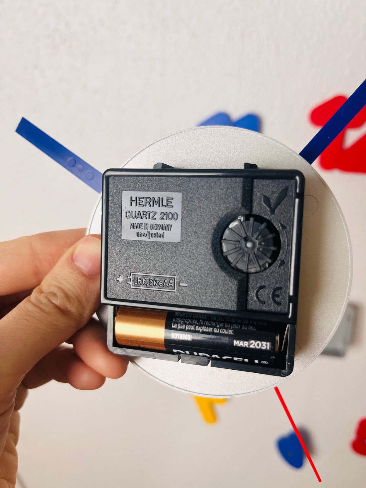 Rare Postmodern Floating Clock by Hermle