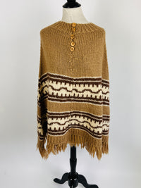 Vintage Italian Wool Poncho
