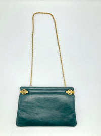 Vintage Green Leather Purse