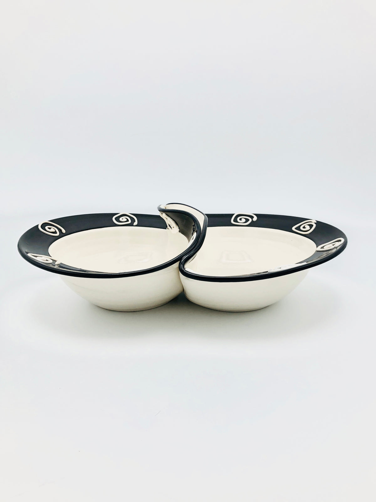 Postmodern Studio Pottery Spiral Bowl