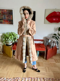 Vintage Jacket with Faux Fur Lining