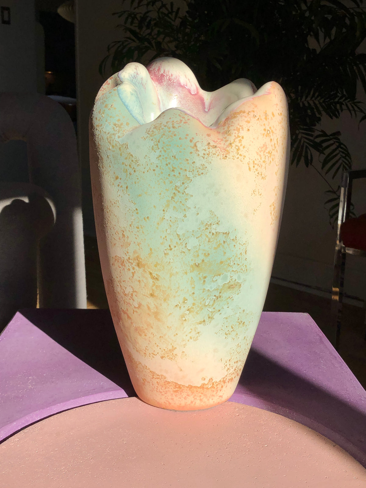 Vintage Tony Evans Raku Sculpture / Vessel