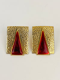 Vintage Enameled Earrings