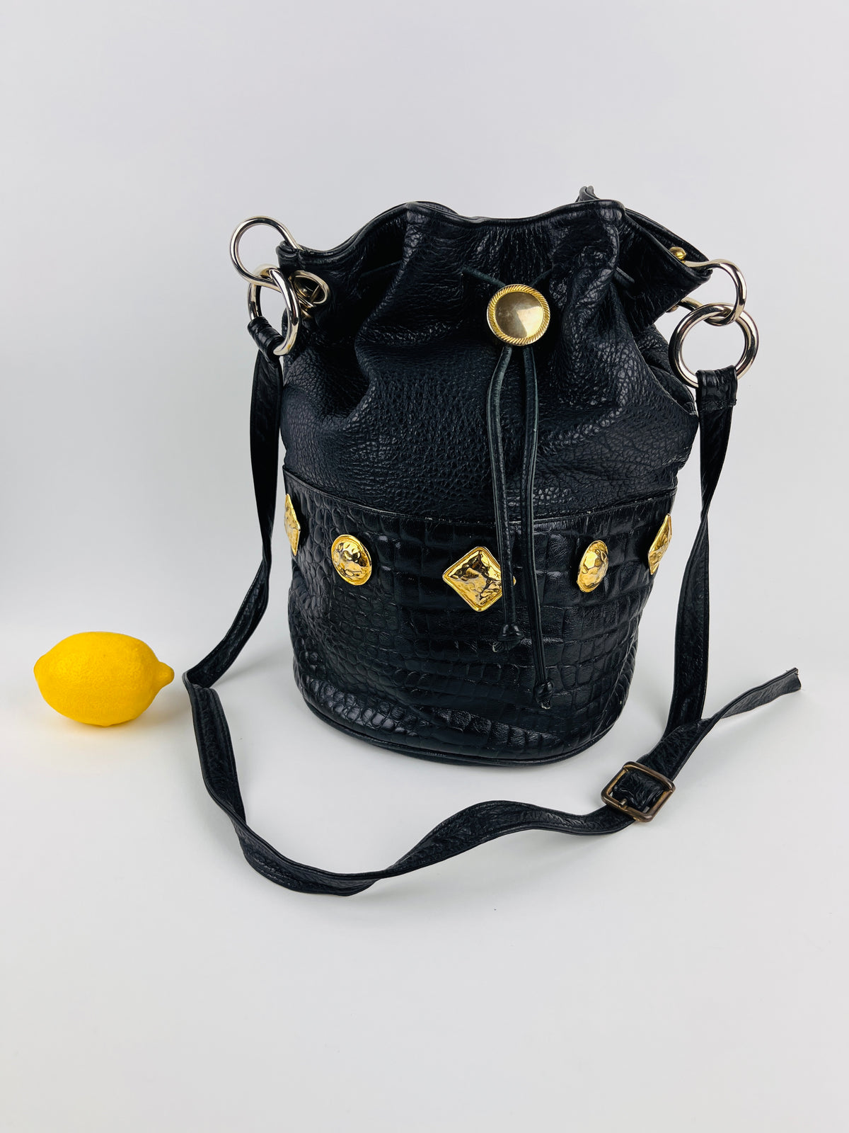 Vintage Leather Bucket Bag