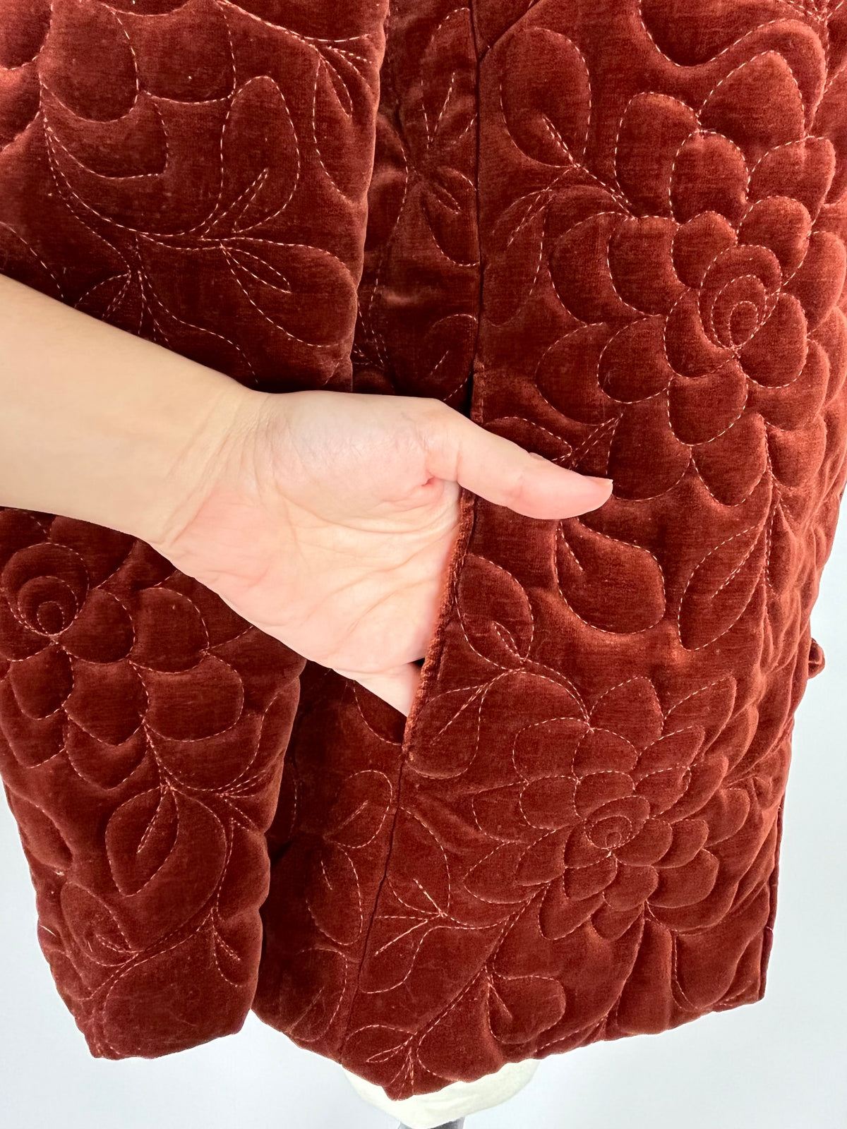 Vintage Quilted Velvet Jacket