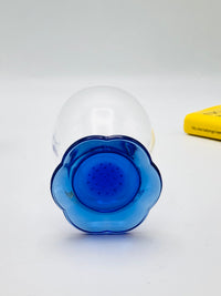 Vintage Blue Flower Base Glasses