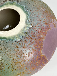 Vintage Tony Evans Raku Vase / Vessel