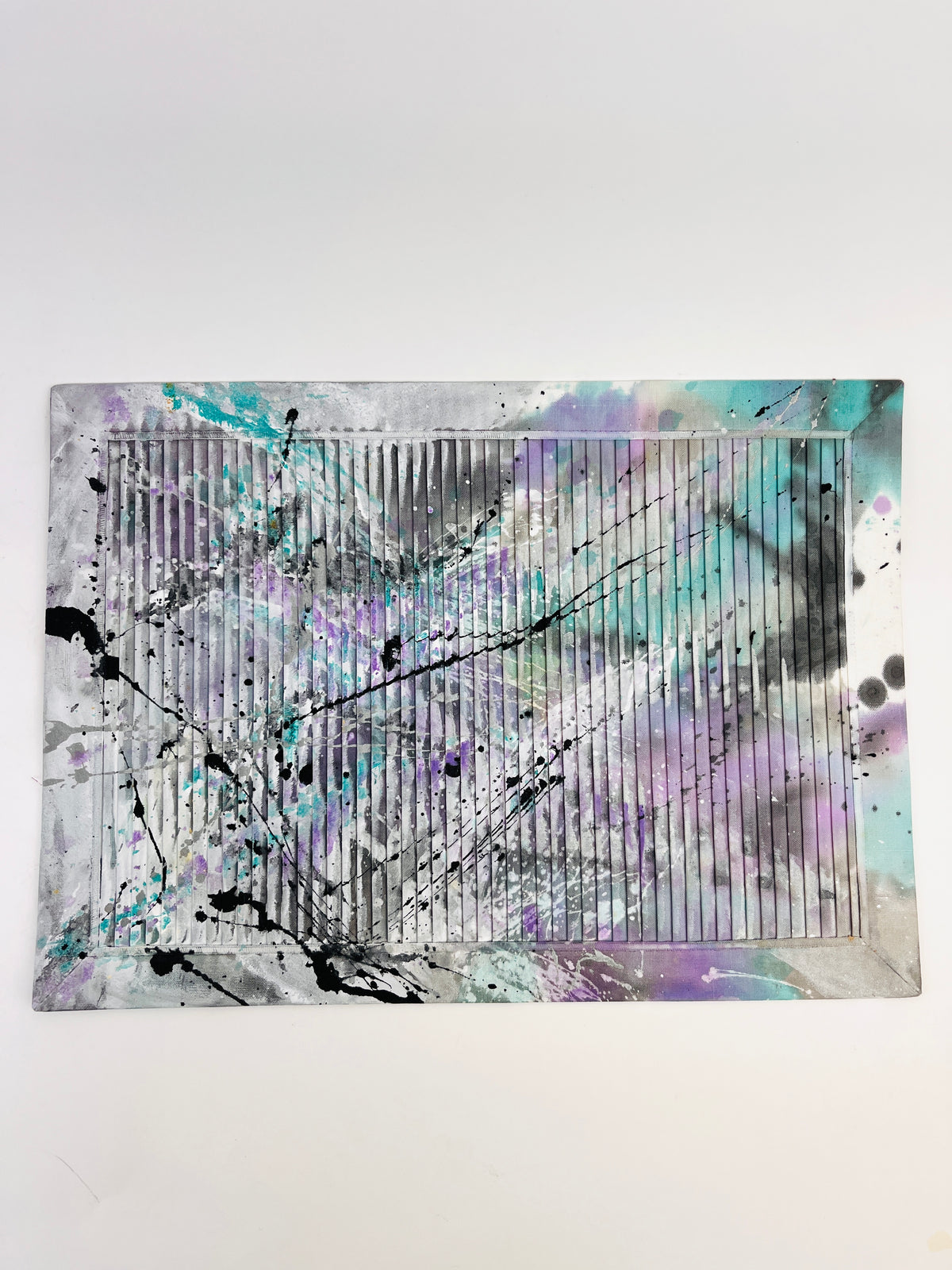 Postmodern Hand-Painted Placemats & Napkins - 16pc