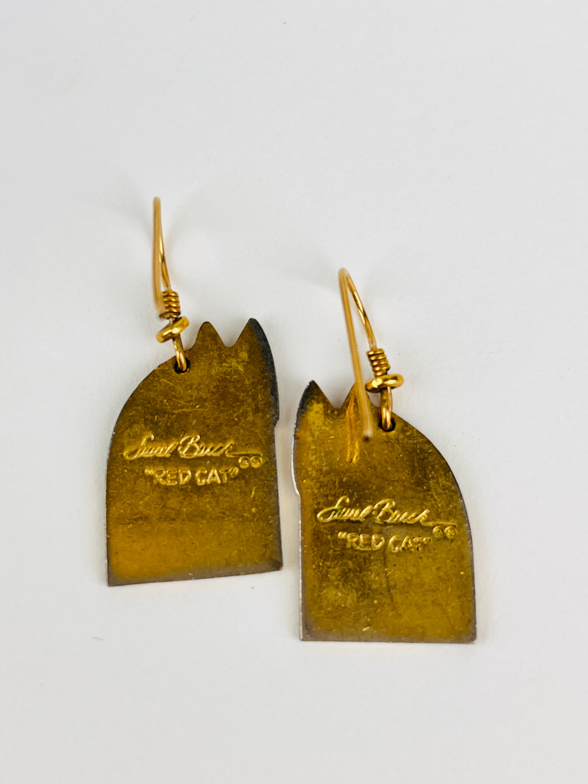 Laurel Burch “Red Cat” Earrings