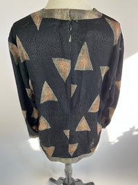 Vintage Printed Blouse by Caron