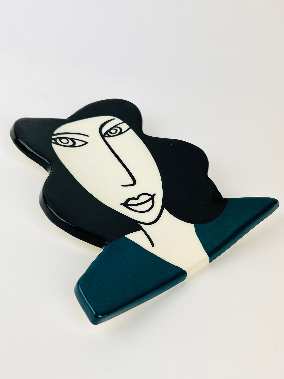 Vintage 90s Ceramic Face Catchall