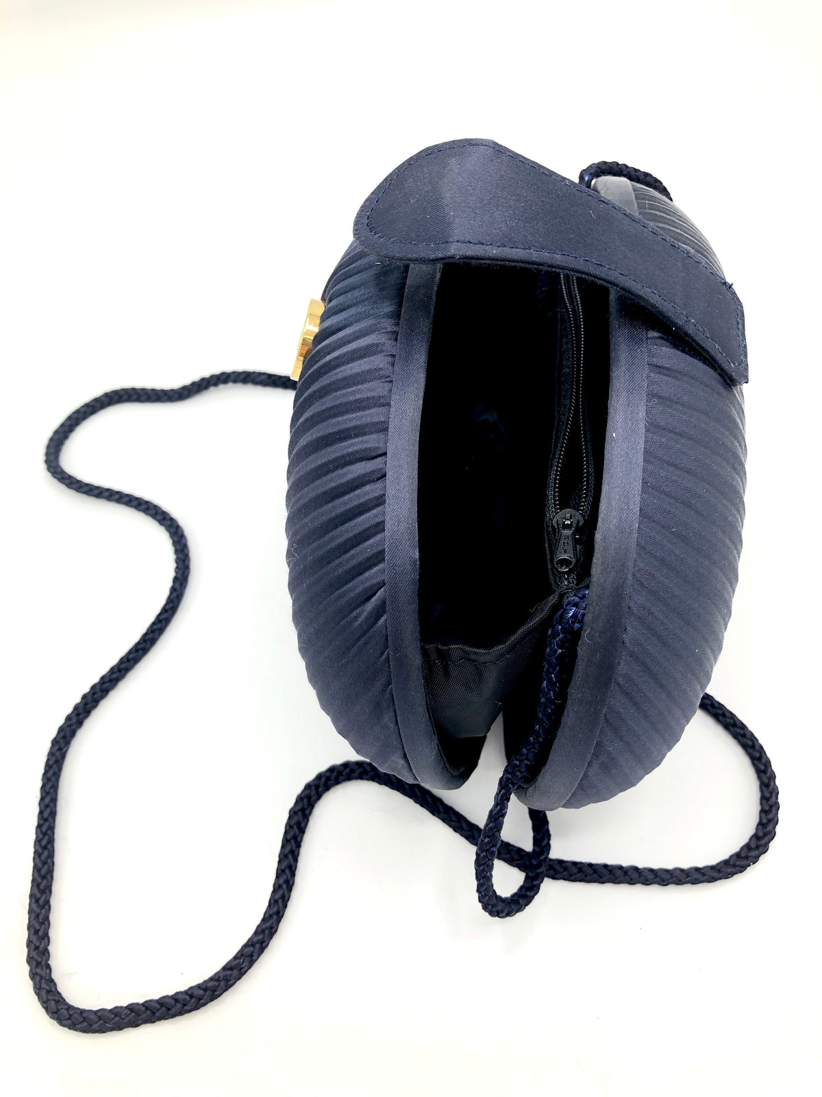 Vintage Satin Clamshell Purse