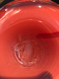 Vintage Hand-Blown Art Glass Vase