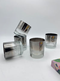 Vintage Silver Fade Rocks Glasses