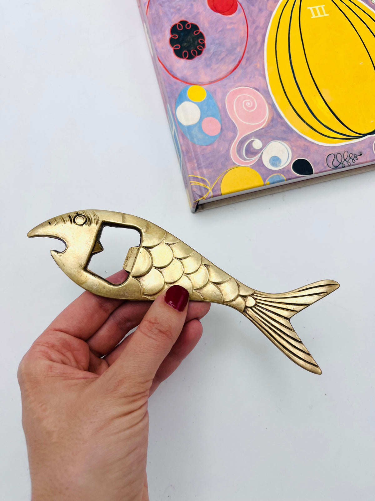 Vintage Modernist Brass Fish Bottle Opener