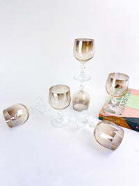 Vintage Smoked Glass Stemware