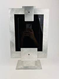 Vintage 90s Postmodern Metal Picture Frame