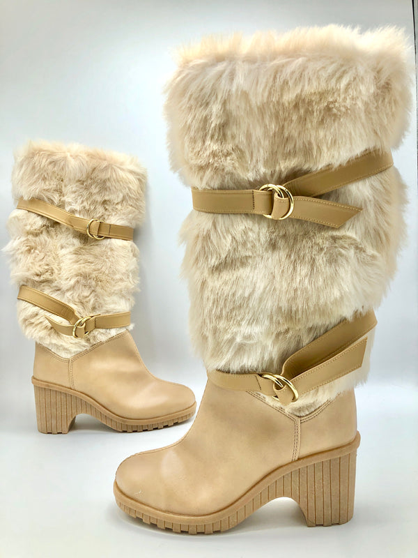 Vintage Faux Fur Boots