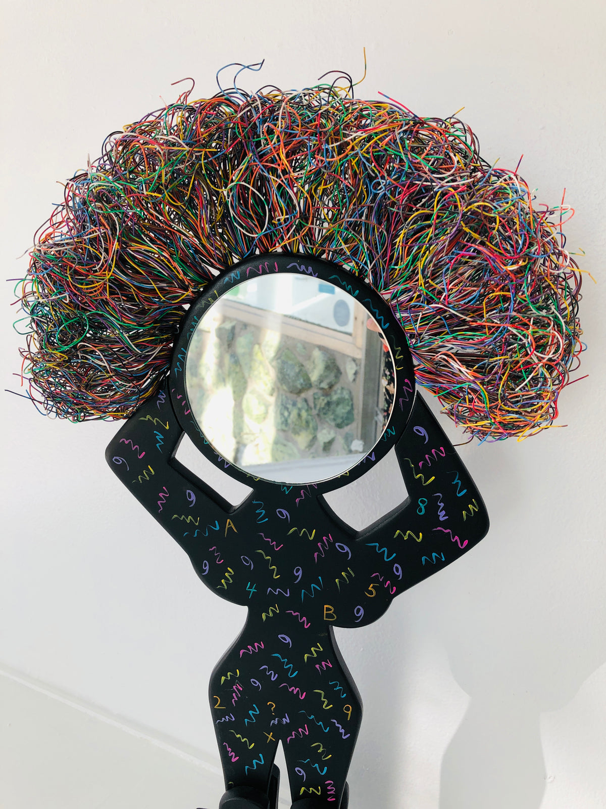 Postmodern Mirror Sculpture by Joan Carson