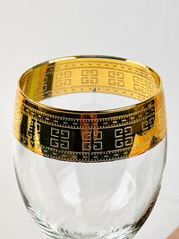 Vintage 22k Gold Plated Stemware