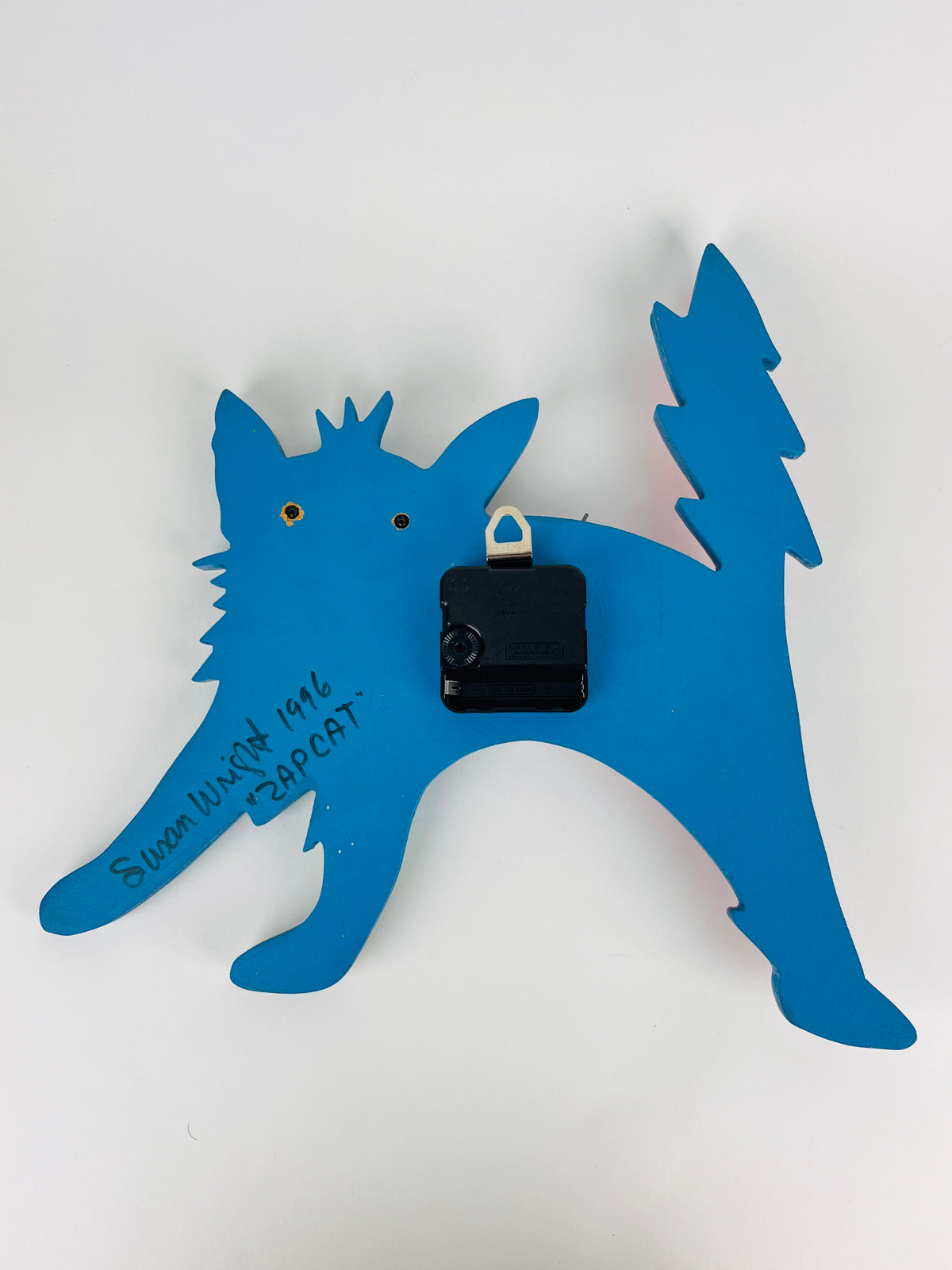 Memphis Style Cat Clock