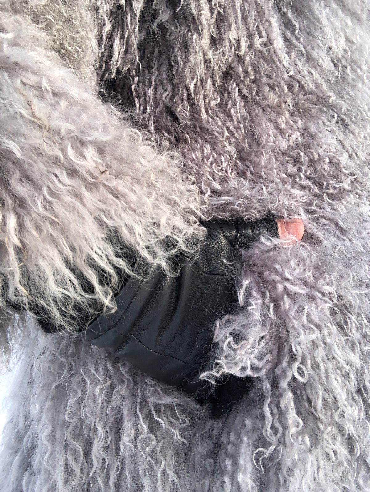 Vintage Mongolian Lamb Fur Coat
