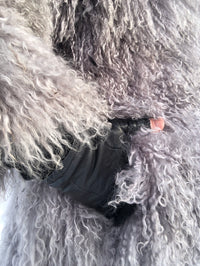 Vintage Mongolian Lamb Fur Coat