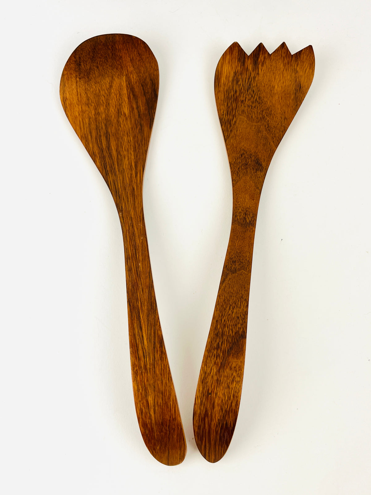 MCM Teak Salad Servers