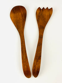 MCM Teak Salad Servers